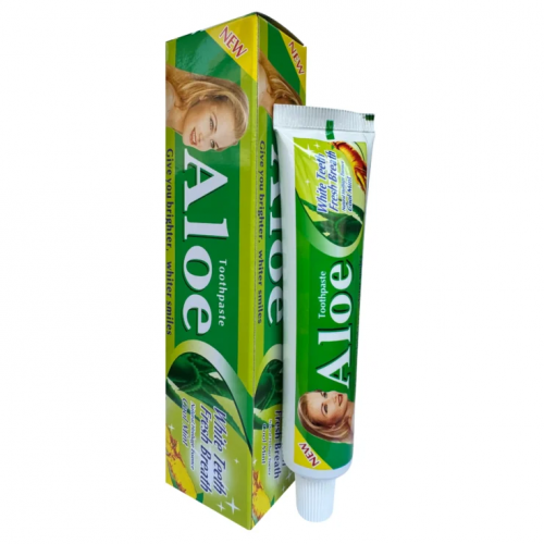 Pasta dental blanqueadora con aloe vera, blanquea sin dañar el esmalte — Quiseya RD