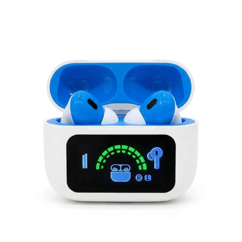 Audífonos Bluetooth inalámbricos con ANC/ENC, estuche con pantalla digital y auriculares — Quiseya