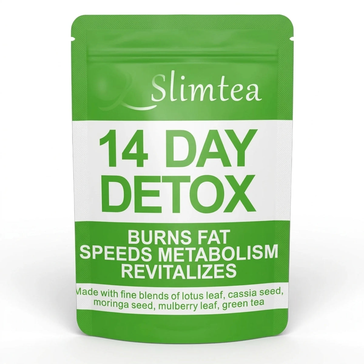 Slimtea 14 Day Detox, sobre de té verde con mezcla de hierbas — Quiseya